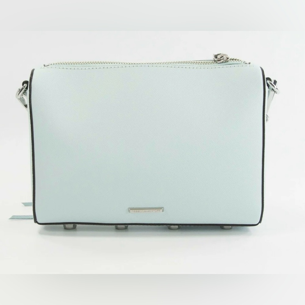 Rebecca Minkoff Avery Tiffany Blue Saffiano Leather Crossbody Bag Preppy